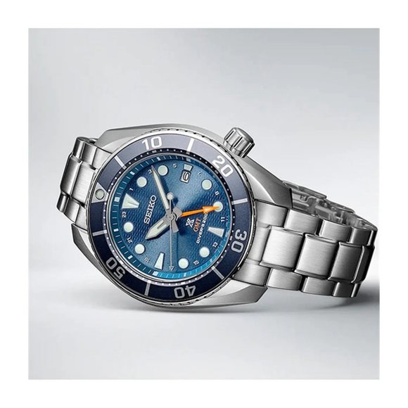 NEW SEIKO SFK001 PROSPEX 'SOLAR SUMO' GMT DIVER QUARTZ MEN'S WATCH - Picture 2 of 8